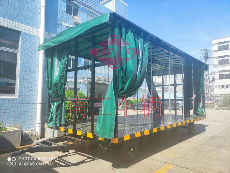 15吨雨篷双牵引九州登录官网_九州（中国）篷式工具周转拖车